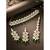 Aheli kundan green faux pearl wedding choker necklace with earring maang tikka jewellery set