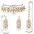 Aheli indian traditional kundan white pearl wedding bridal choker necklace with earring maang tikka