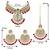 Aheli indian traditional maroon kundan bead choker necklace with earring mangtikka jewellery set