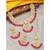 Aheli indian traditional kundan brass alloy bead choker necklace with earring mangtikka jewellery set