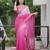 Pink embroidred with embellished blouse & saree