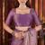 Purple embellished saree with embellished blouse