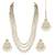 Aheli gold-plated brass and kundan necklace with mangtika & earrings set