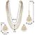 Aheli gold-plated brass and kundan necklace with mangtika & earrings set