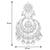 Aheli kundan & pearl studded silver plated chandbali earrings gift for women girls