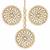 Aheli kundan pearl royal round earring maang tikka set indian traditional jewellery for women
