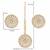 Aheli kundan pearl royal round earring maang tikka set indian traditional jewellery for women