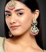 Aheli traditional jewellery kundan pearl maang tikka earring set for women