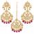 Aheli traditional jewellery kundan pearl maang tikka earring set for women
