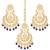 Aheli traditional kundan and pearl maang tikka earring set for women