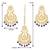 Aheli traditional kundan and pearl maang tikka earring set for women
