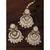 Aheli traditional jewellery kundan pearl maang tikka earring cz set for women