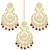 Aheli kundan studded maang tikka earring set traditional jewellery gift for women