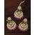 Aheli traditional jewellery kundan pearl maang tikka earring set for women's