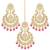 Aheli traditional jewellery kundan pearl maang tikka earring set for women's