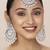 Aheli traditional kundan & pearl maang tikka with chandbali earring jewellery set for women