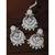 Aheli traditional kundan & pearl maang tikka with chandbali earring jewellery set for women