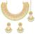 Aheli mint kundan choker necklace earrings with maang tikka jewellery set