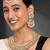 Aheli pink kundan choker necklace earrings with maang tikka jewellery set