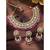 Aheli rani pink kundan choker necklace earrings with maang tikka jewellery set