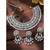Aheli white kundan choker necklace earrings with maang tikka jewellery set