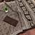 Brown bloue piece with cotton printed saree