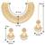 Aheli white kundan choker necklace earring with maang tikka jewellery set