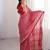 Pink bloue piece with cotton printed saree