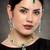 Aheli green traditional kundan long necklace with earring maang tikka jewellery set