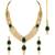 Aheli green traditional kundan long necklace with earring maang tikka jewellery set