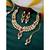 Aheli maroon traditional kundan long necklace with earring maang tikka jewellery set