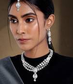 Aheli traditional kundan long necklace with earring maang tikka jewellery set