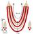 Aheli kundan pearl long necklace with earring indian traditional jewellery set