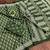 Green bloue piece with cotton printed saree