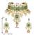 Aheli green meenakari beads studded bridal choker necklace earring jewellery set