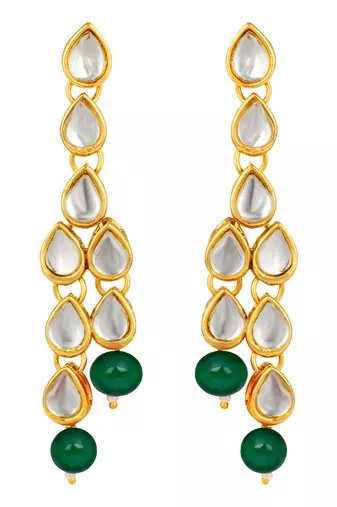Aheli green traditional jewellery kundan pearl layered necklace earring maang tika set   fancy