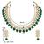 Aheli green indian kundan pearl bridal traditional choker necklace jewellery set with earrings