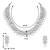 Aheli indian ethnic kundan pearl fancy bridal traditional choker necklace jewellery set with earrings