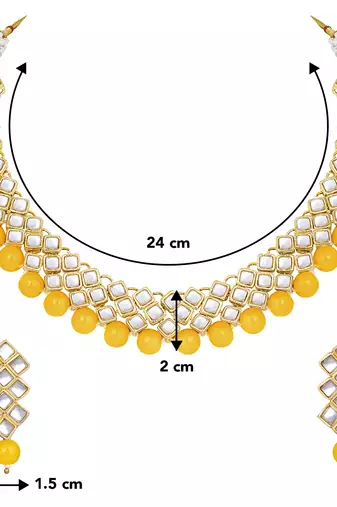 Aheli indian ethnic kundan pearl fancy bridal traditional choker necklace jewellery set with earring