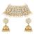 Aheli wedding kundan faux pearl choker necklace earring traditional jewellery set