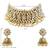 Aheli wedding kundan faux pearl choker necklace earring traditional jewellery set