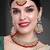 Aheli maroon kundan pearl choker necklace earring mang tikka traditional jewellery set