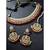 Aheli maroon kundan pearl choker necklace earring mang tikka traditional jewellery set