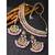 Aheli kundan & purple beads studded choker necklace earring maang tikka traditional jewellery set