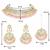 Aheli pink choker necklace earring maang tikka traditional jewellery set gift for women