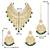 Aheli traditional kundan & pearl drop bridal dulhan necklace earring with maang tikka jewellery set for women