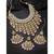 Aheli traditional kundan & pearl drop pink choker necklace earring set with maang tikka for women