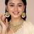 Aheli traditional kundan & pearl drop white choker necklace earring set with maang tikka gift for women