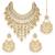 Aheli traditional kundan & pearl drop white choker necklace earring set with maang tikka gift for women