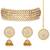 Aheli traditional kundan pearl choker necklace with earring maang tikka jewellery set for women